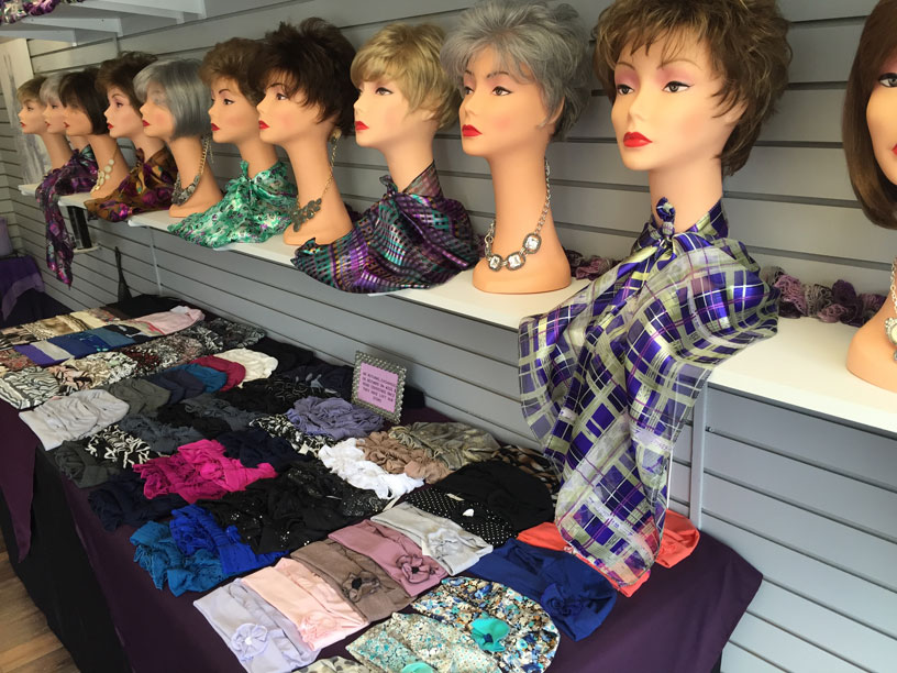 Synthetic wigs at Rhode Island wig store